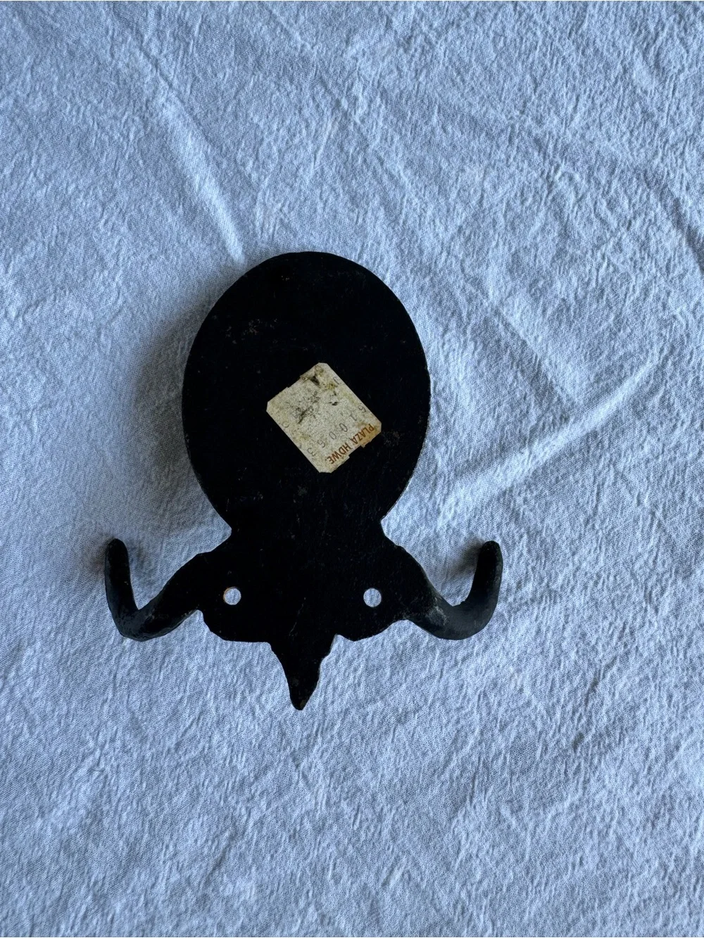 Vintage Cast Iron Colonil Fireman Double Wall Hook